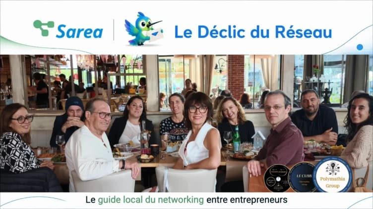 Interview de Nikolina Popovski dans Sarea Le Déclic du Réseau Des entrepreneurs au restaurant avec le titre Sarea Le déclic du Réseau