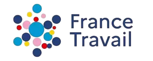 Logo de France Travail Logo de France Travail avec des cercles colorés.