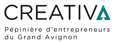 Logo de Creativa Grand Avignon Logo de Creativa, pépinière d'entrepreneurs du Grand Avignon.