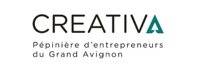 Logo de Creativa Grand Avignon Logo de Creativa, pépinière d'entrepreneurs du Grand Avignon.