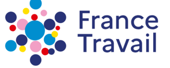 Logo de France Travail Logo de France Travail avec des cercles colorés.